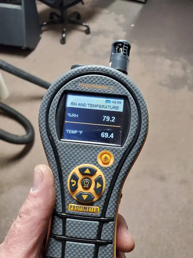 Moisture meter humidity assessment for Mold Remediation & Removal in North Royalton
